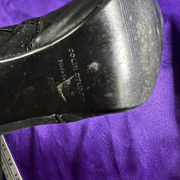 📌Colin Stuart Black Over the Knee Heeled Boots - Picture 13 of 15